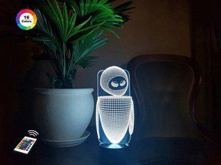 3D світильник нічник з пультом "Єва" 3DTOYSLAMP 04-026 фото