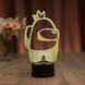 3D світильник нічник з пультом "Амонг Ас 5" 3DTOYSLAMP 784877ААА фото 1
