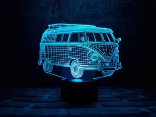 3D світильник нічник з пультом "Автомобіль 8" 3DTOYSLAMP 08-001 фото