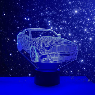 3D світильник нічник&nbsp;з пультом "Автомобіль 44" 3DTOYSLAMP 125ТТ фото