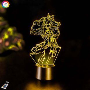 3D світильник нічник з пультом GENSHIN IMPACT "Фішль" 3DTOYSLAMP 345115436 фото
