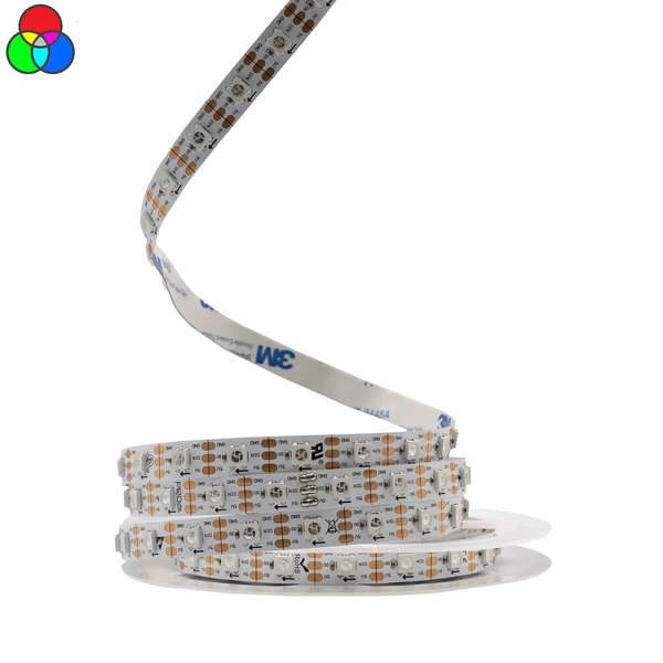 Світлодіодна стріфчка DC5V IP20 RGB (Pixel Full Color). PROLUM "SMART" 5050-60 (котушка. Ціна за метр) *320053 фото
