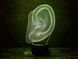 3D светильник ночник с пультом "Ухо" 3DTOYSLAMP 03-042 фото 1