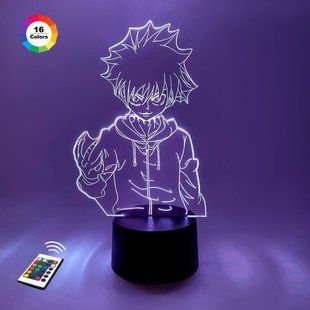 3D светильник ночник с пультом "Киллуа Золдик 4" 3DTOYSLAMP *8787СС фото