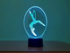 3D светильник ночник с пультом "Гимнастка" 3DTOYSLAMP 10-029 фото 1
