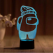 3D світильник нічник з пультом "Амонг Ас 6" 3DTOYSLAMP 78445МС фото 1