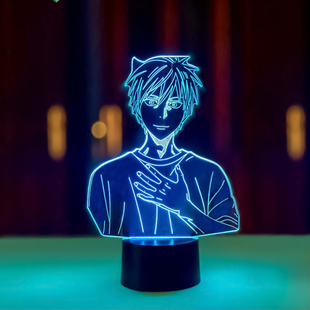 3D світильник нічник&nbsp;з пультом "Сейджуро Акаші" 3DTOYSLAMP 4378564VGH фото
