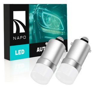 Комплект светодиодных ламп NAPO LED BA9S-3030-5smd T4W Ba9s цвет свечения белый 2 шт N14411W02 фото