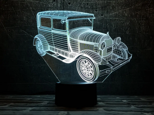 3D світильник нічник з пультом "Автомобіль 33" 3DTOYSLAMP 08-073 фото
