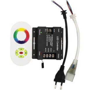 RGB контролер PROLUM NEON AC-6 (220V, 1500W, RF, кнопковий пульт, IP20) 402025 фото