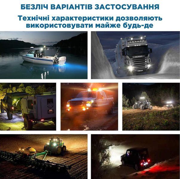 Фара робочого світла Carro LED CH-16 COMBO (505*75*58) 9-36V 288W 6000K CH-16 фото