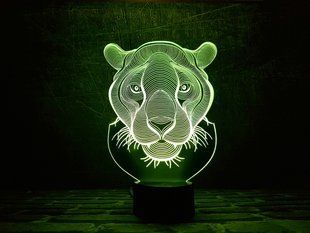 3D світильник нічник з пультом "Пантера" 3DTOYSLAMP 02-023 фото