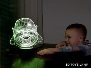 3D світильник нічник з пультом "Хотей" 3DTOYSLAMP 03-040 фото