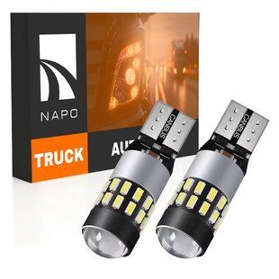 Комплект светодиодных ламп для грузовиков NAPO TRUCK T10-3014-30smd W5W T10 24V цвет свечения белый 2 шт NT10401W02 фото