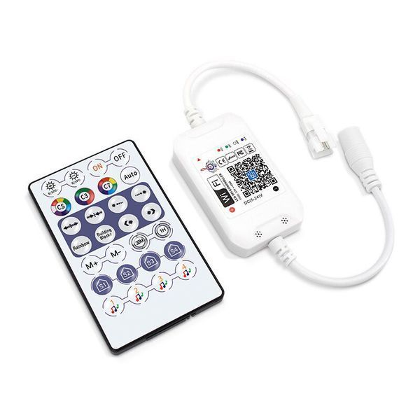 SPI контролер PROLUM RGB (Wi-Fi + IR, 28 кнопок, 12A, 3PIN, 2048px, WS2812B/WS2811/інші протоколи) 402039 фото