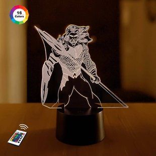 3D світильник нічник&nbsp;з пультом "Аквамен" 3DTOYSLAMP 5754ТМ фото