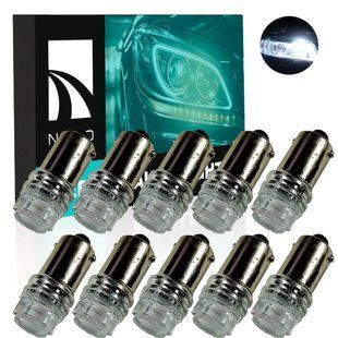 Комплект светодиодных ламп NAPO LED BA9S-2835-3smd T4W Ba9s цвет свечения белый 10 шт N14760W10 фото
