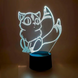 3D світильник нічник з пультом "Кирара" 3DTOYSLAMP 8754ММ фото 1