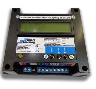 Система автоматичного світлодіодного освітлення сходів SMARTSTAIRWAY SS-26 LCD SS-26 LCD фото