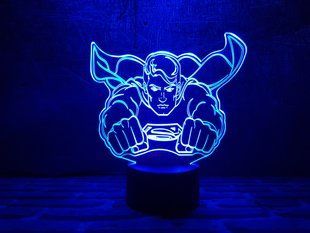 3D светильник ночник с пультом "Супермен" 3DTOYSLAMP 05-008 фото