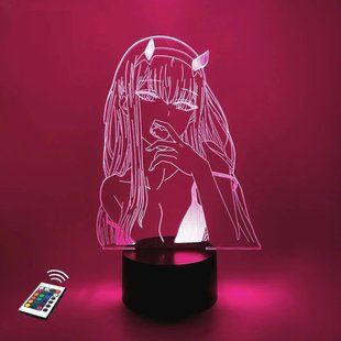 3D светильник ночник с пультом "Ноль два (2)" 3DTOYSLAMP *23456789 фото