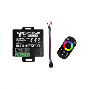 RGB контролер HOROZ ELECTRIC 216&ndash;432W (12&ndash;24V, 6A, 18 режимів, IP20, алюмінієвий корпус) 100-002-0432-010 фото