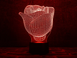 3D світильник нічник з пультом "Троянда" 3DTOYSLAMP 03-011 фото 1