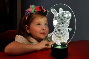 3D світильник нічник з пультом "Свинка Пэппа 2" 3DTOYSLAMP s0174 фото