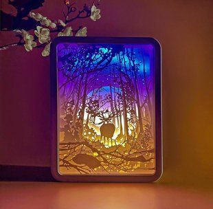 3D настільна картина-нічник "Казковий ліс" 3DTOYSLAMP 787ТТ фото
