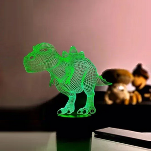 3D світильник нічник з пультом "Динозаврик 2" 3DTOYSLAMP 78943ТТ фото