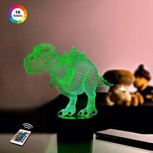 3D світильник нічник з пультом "Динозаврик 2" 3DTOYSLAMP 78943ТТ фото