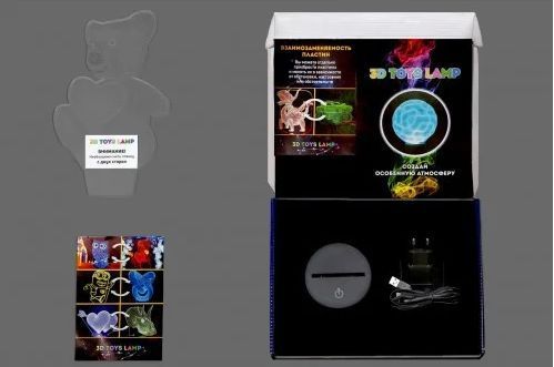 3D світильник нічник з пультом "Тигр 4" 3DTOYSLAMP 437436СМИ фото