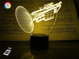 3D світильник нічник з пультом "Труба" 3DTOYSLAMP 11-004 фото