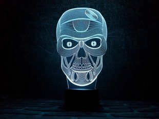 3D світильник нічник з пультом "Череп" 3DTOYSLAMP 05-001 фото