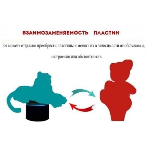 3D світильник нічник&nbsp;з пультом "Сузуя Джузо" 3DTOYSLAMP 1234567 фото