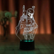 3D светильник ночник с пультом "Мандалорец" 3DTOYSLAMP 487745ММ фото 1