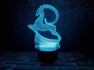 3D світильник нічник з пультом "Золота антилопа" 3DTOYSLAMP 02-025 фото