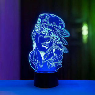 3D світильник нічник з пультом "Джотаро Куджо 2" 3DTOYSLAMP 545ТИР фото
