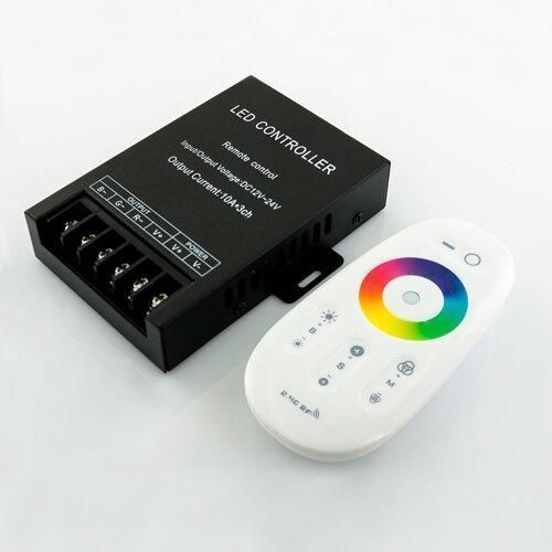 Контролер RGB OEM 30A-2.4G-Touch , DC 12V, з сенсорним RF- пультом білий Б 10033 фото