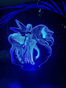 3D світильник нічник з пультом "Ельф і Єдиноріг" 3DTOYSLAMP 3DTL-0024 фото