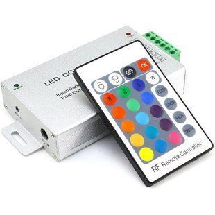 Контролер RGB OEM 12А-RF-24 кнопки, 12-24V, 12A, 144W Б 1188 фото