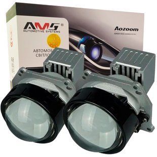 Світлодіодна LED лінза для фар AMS ULTIMATE U7 LASER 3.0" F 5500K 67W комплект 2 шт 30287 фото