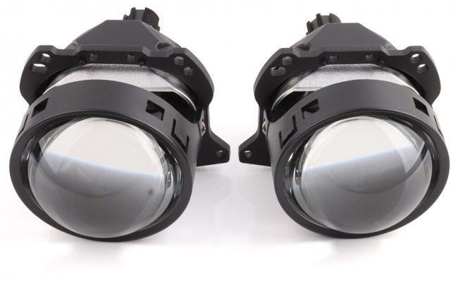 Світлодіодна LED лінза для фар AMS ORIGINAL A8 5500K 3.0 F/R 70W комплект 2 шт 47580 фото
