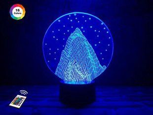 3D світильник нічник з пультом "Еверест" 3DTOYSLAMP 03-018 фото