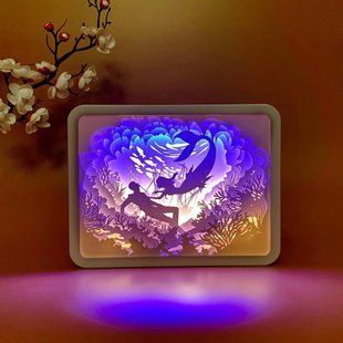 3D настільна картина-нічник "Чари русалки" 3DTOYSLAMP 564мм фото