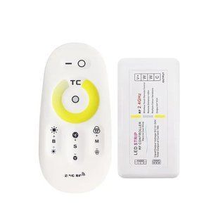 Димер PROLUM CCT TOUCH RF (18A, 2.4G, белый корпус с креплением, 12&ndash;24V, IP20) 401014 фото
