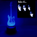 3D світильник нічник з пультом "Гітара" 3DTOYSLAMP 11-001 фото 1