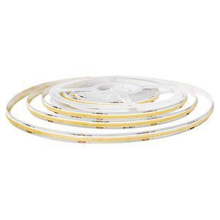 Светодиодная лента BIOM Professional COB 24V 12,5W/м, 480 LED/м, 3200К, 1460 Лм/м, 8 мм, теплый белый, IP33, 10 м, цена за метр 27346 фото