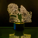 3D светильник ночник с пультом "Какаши и кот" 3DTOYSLAMP 33443ВСИТ фото 1