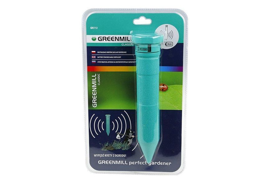 Отпугиватель кротов, землероек, слепышей, змей и медведок Greenmill GR5112 (до 5 соток) 3 331 006 фото